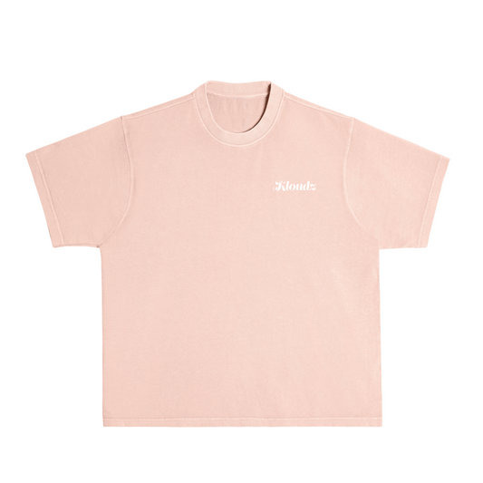 Kloudz Classic Lifestyle Premium Tee – Chill Salmon Pocket Puff Print